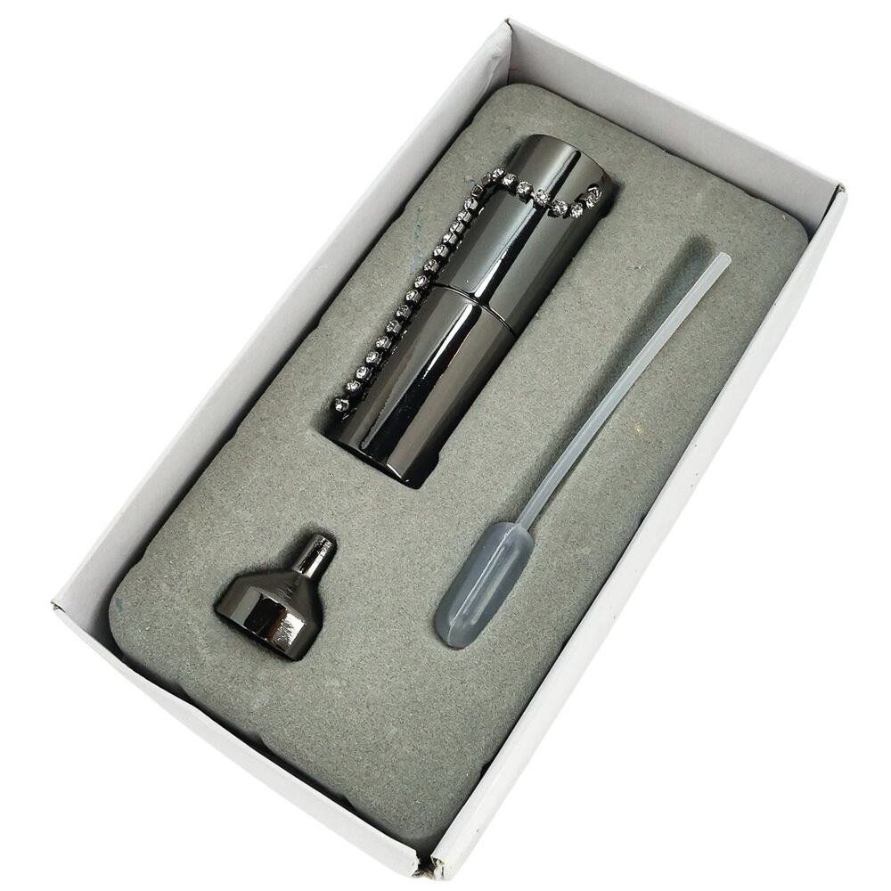 Retired SCS Swarovski Crystal Refillable Travel Purse Atomizer New Wear On Box